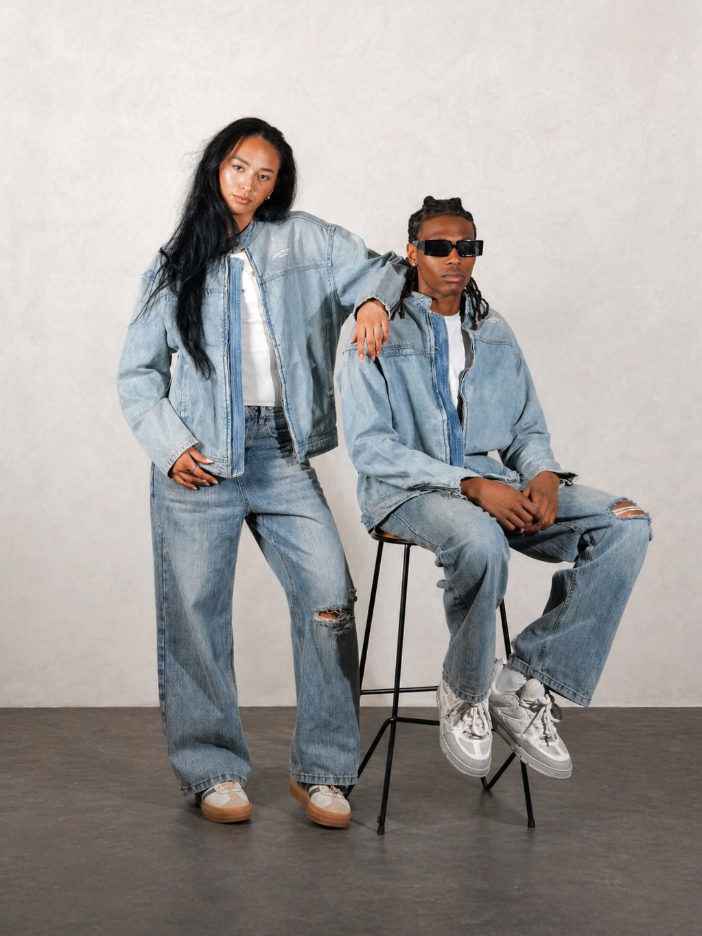 Venture Archives SS26 studio shoot, denim